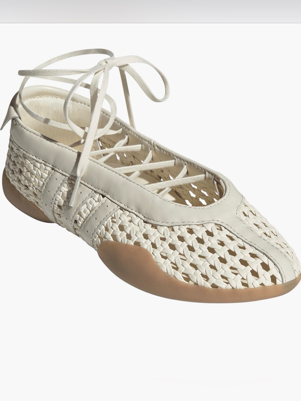 Adidas Taekwondo Mei Ballet Flats Cream Off White Women’s 8